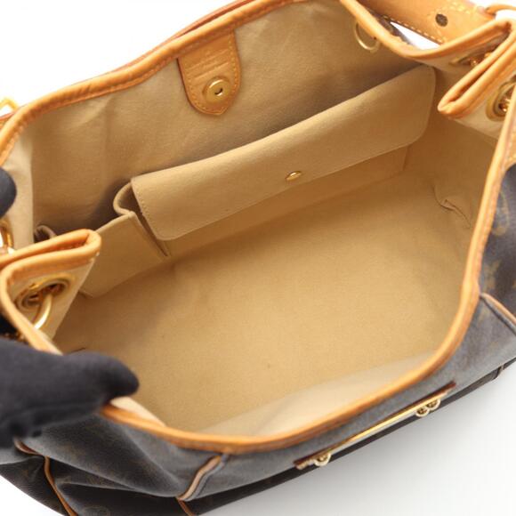 Louis Vuitton Galliera Shoulder Bag Canvas Leather Monogram Brown - Picture 3 of 10